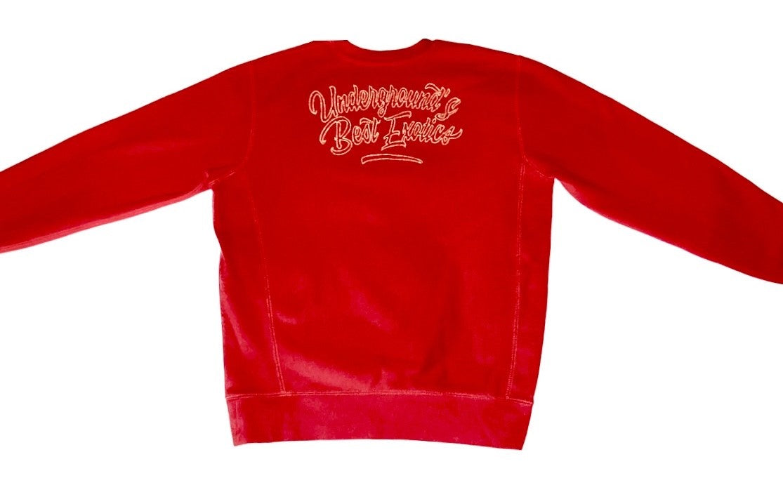 red tsp sweater