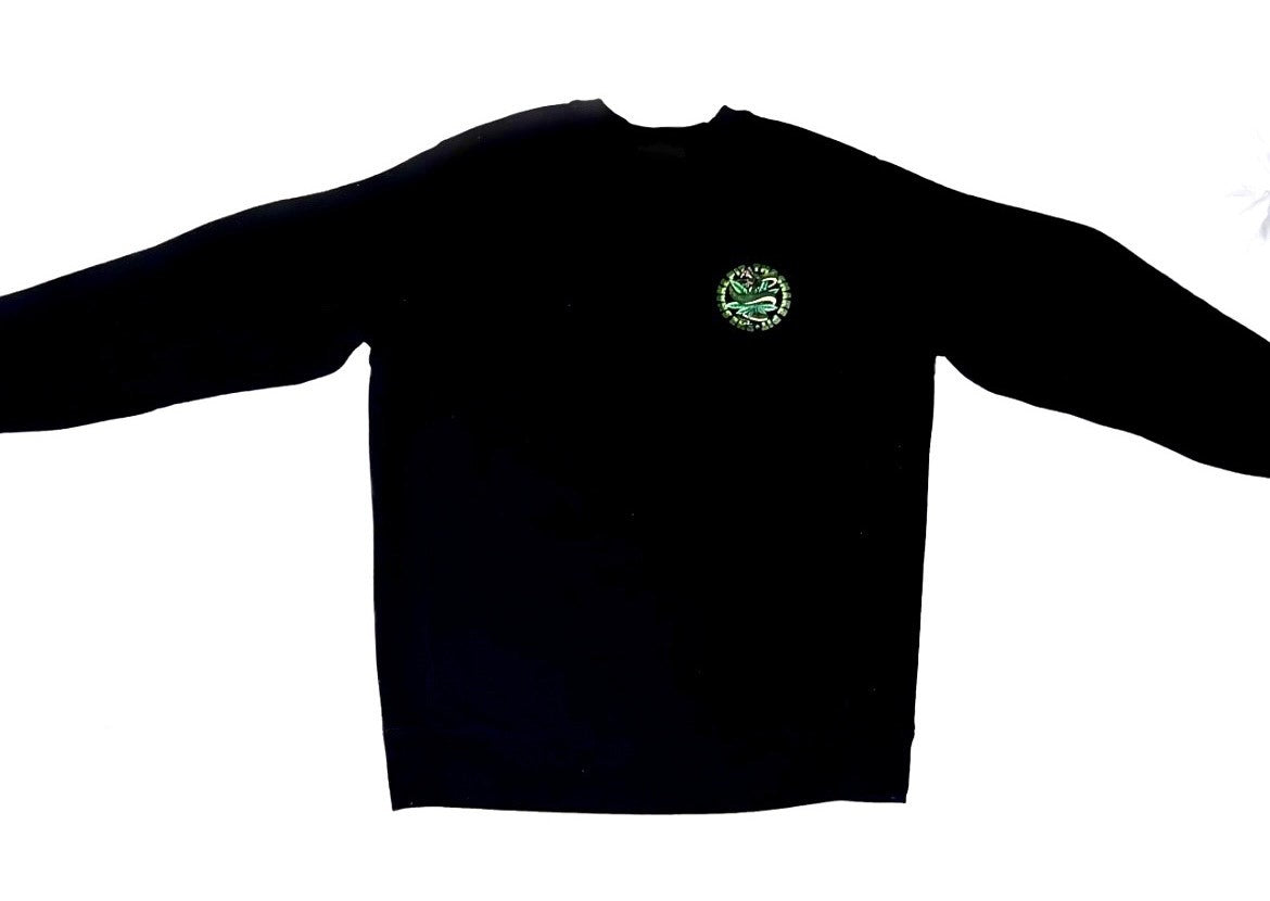 Green leaf sweater