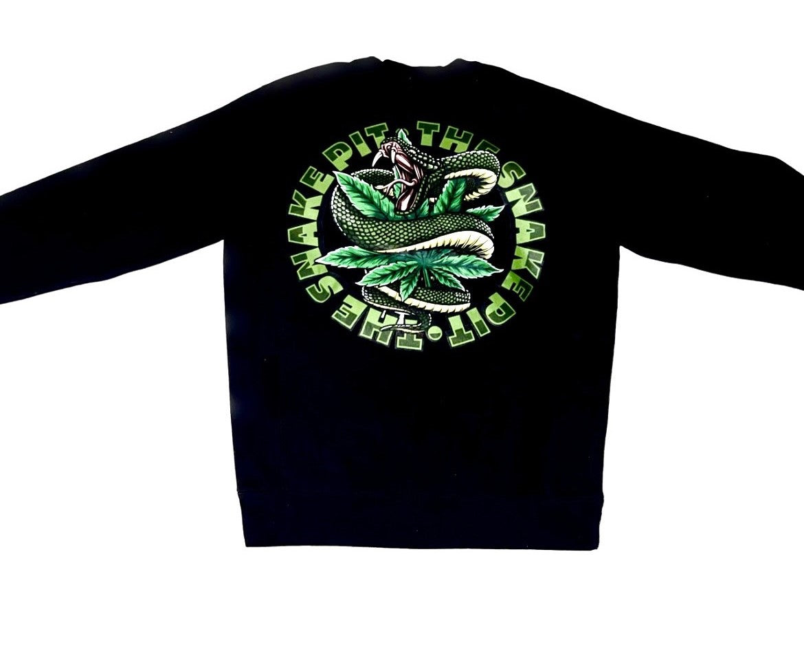 Green leaf sweater